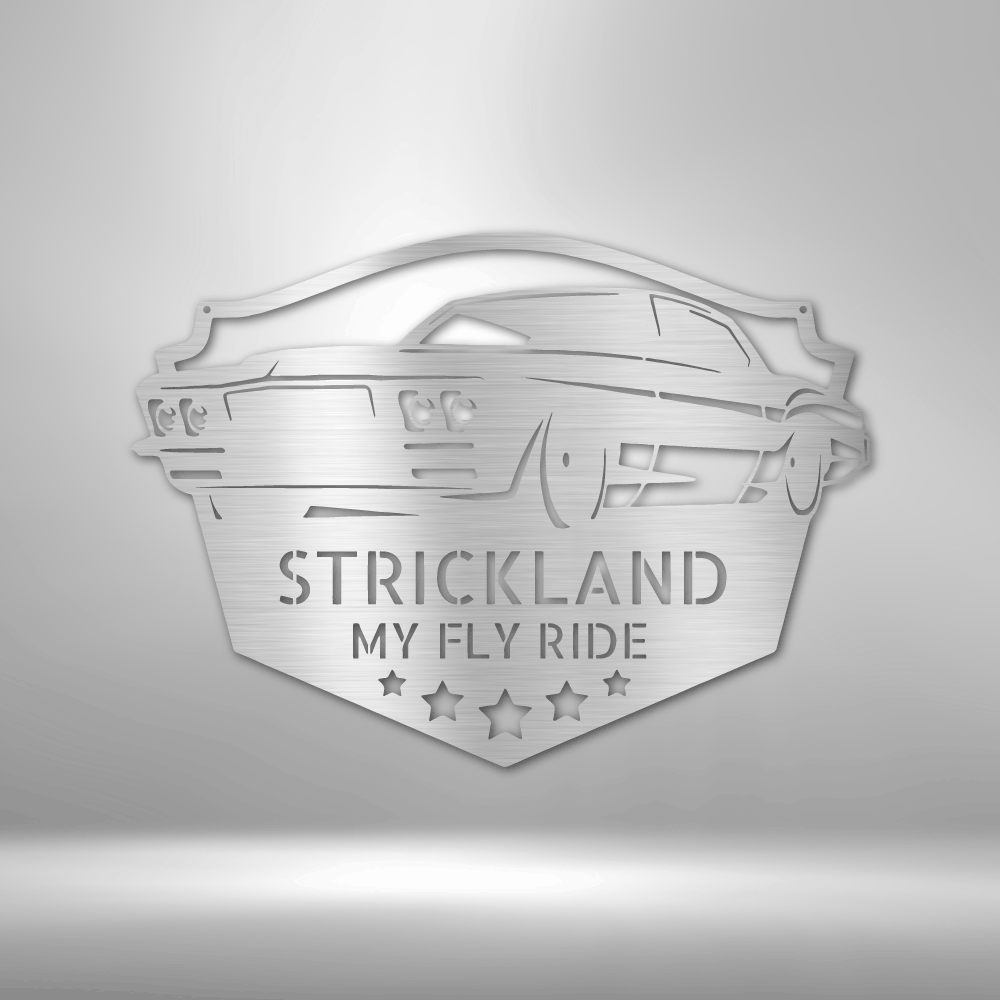 Classic Muscle Car Personalized - Steel Sign - Throttle Society